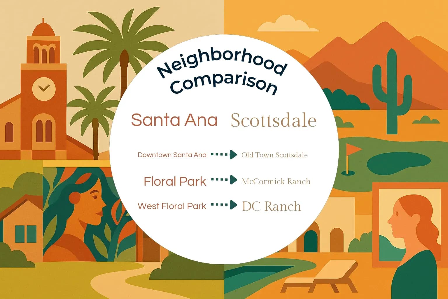 Santa Ana vs Scottsdale Neighborhood Comparison