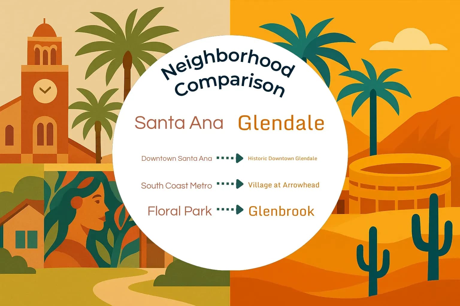 Santa Ana vs Glendale Neighborhood Comparison