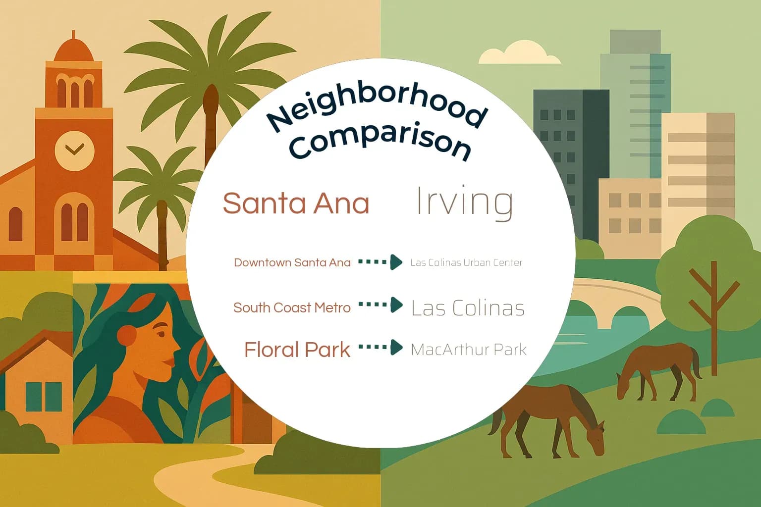 Santa Ana vs Irving Neighborhood Comparison