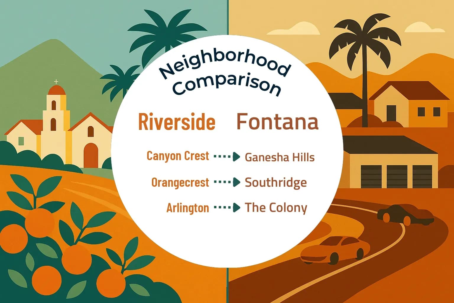 Riverside vs Fontana Neighborhood Comparison