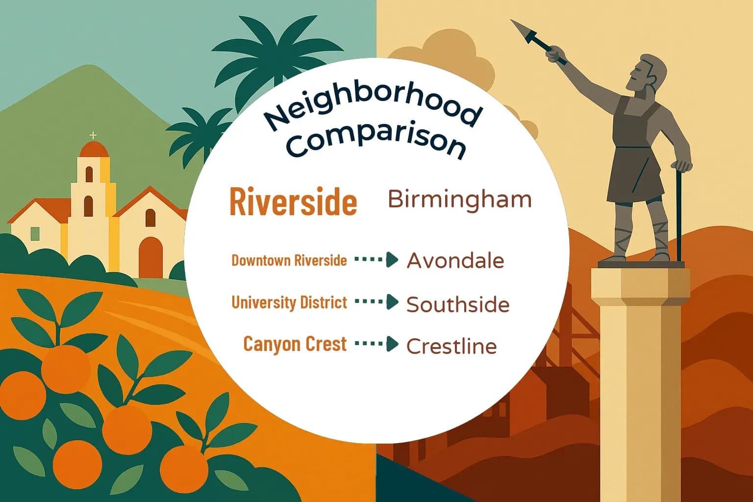 Riverside vs Birmingham Neighborhood Comparison