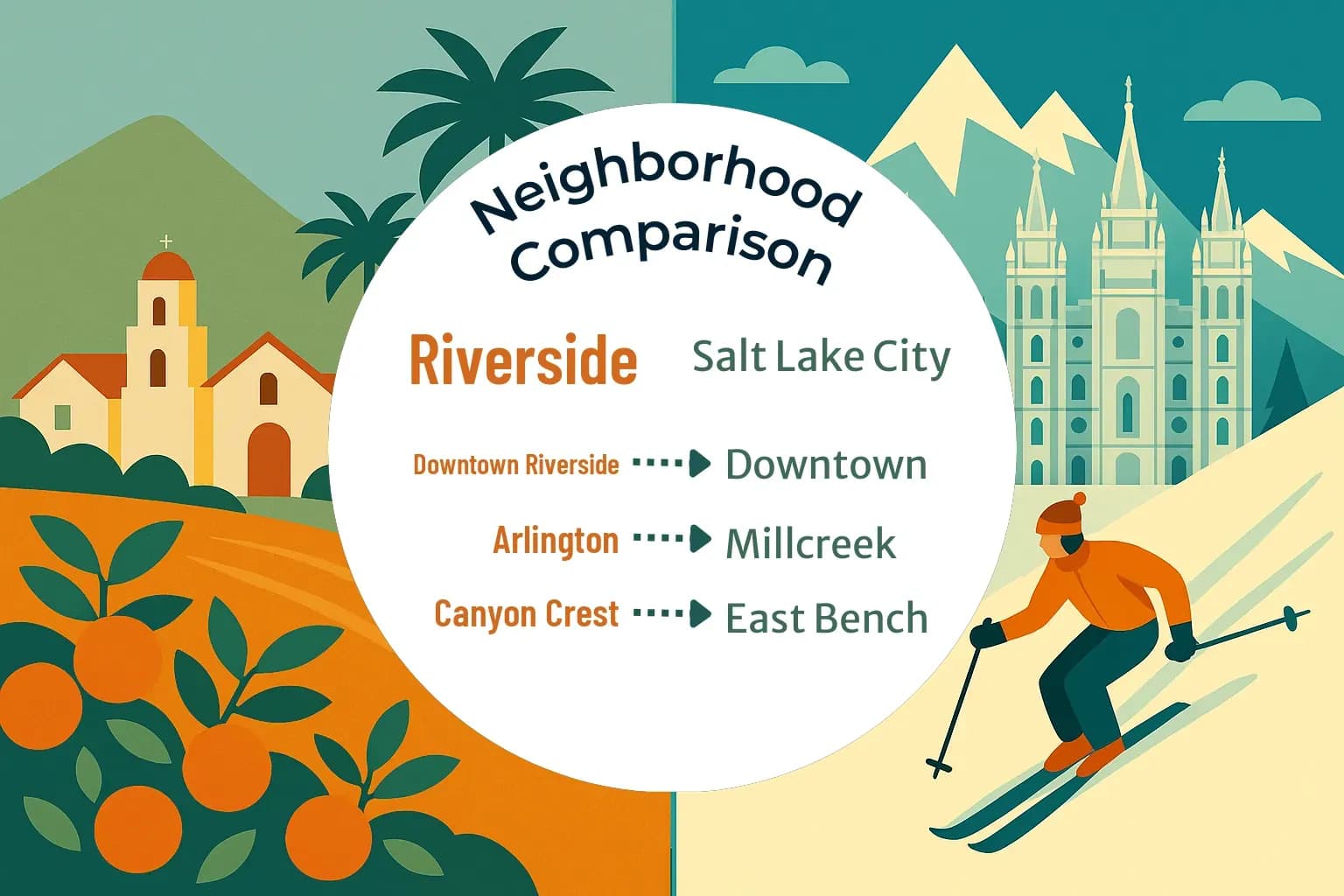 Riverside vs Salt Lake City Neighborhood Comparison