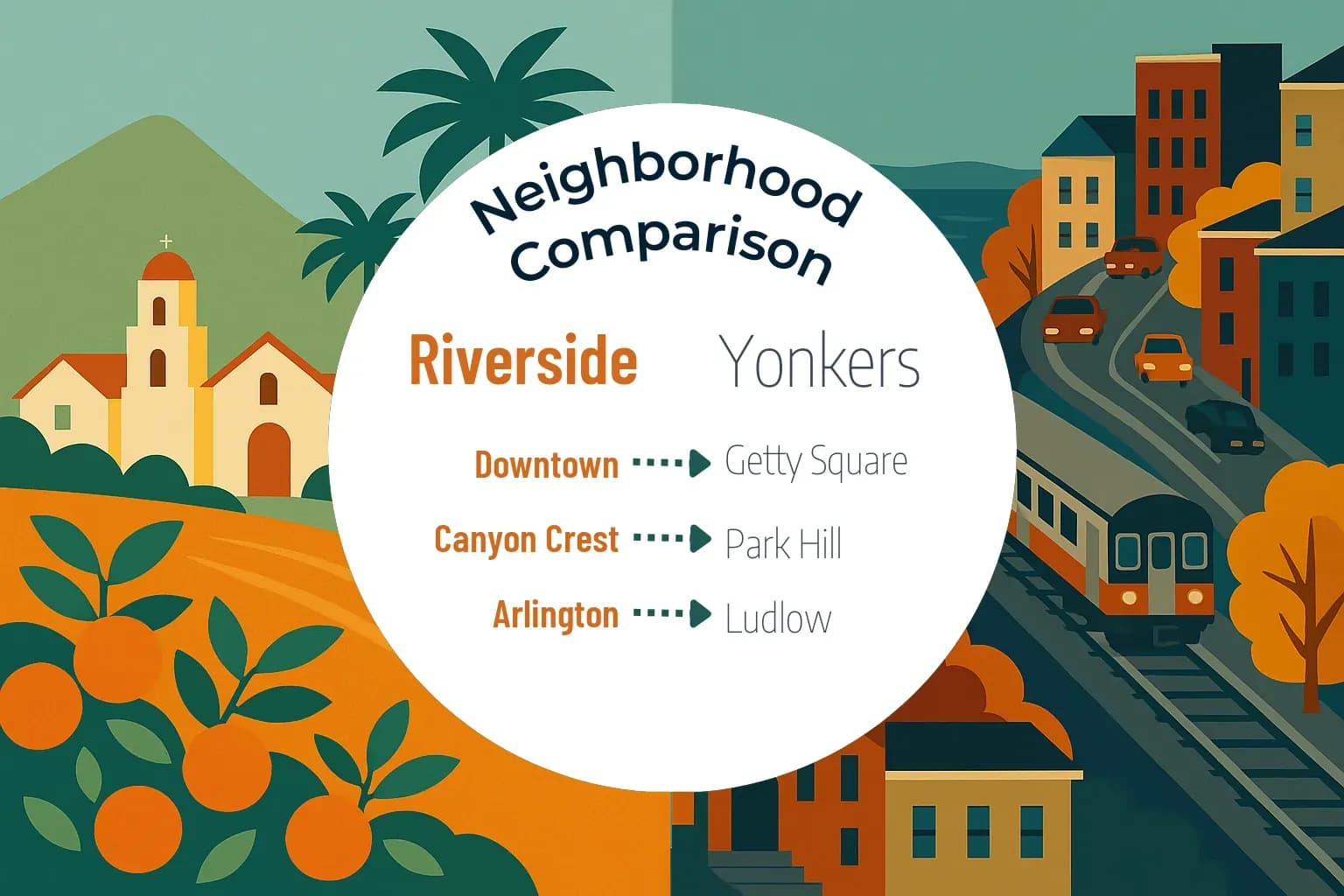 Riverside vs Yonkers Neighborhood Comparison