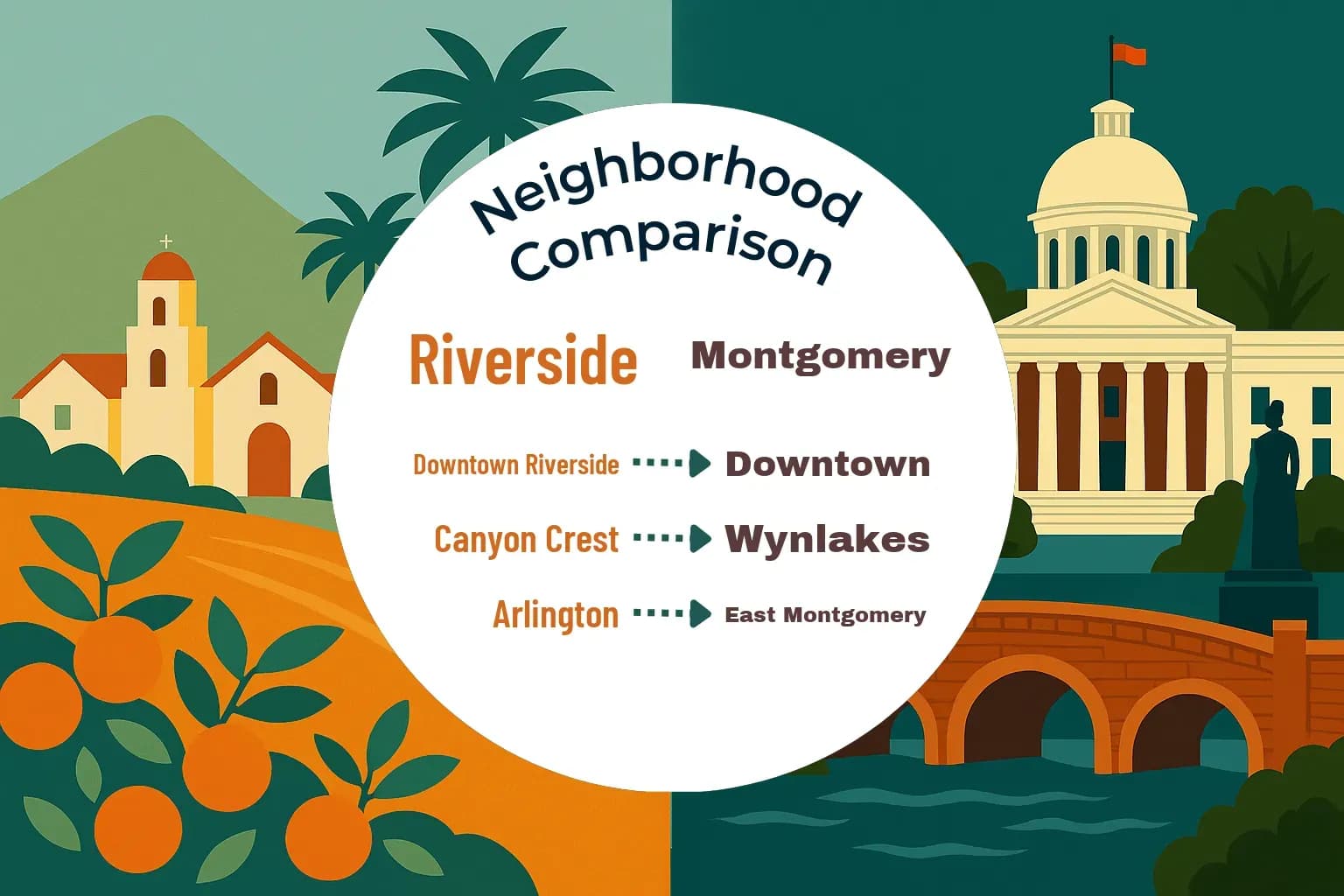 Riverside vs Montgomery Neighborhood Comparison