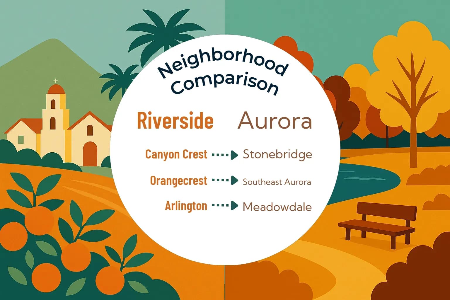 Riverside vs Aurora Neighborhood Comparison