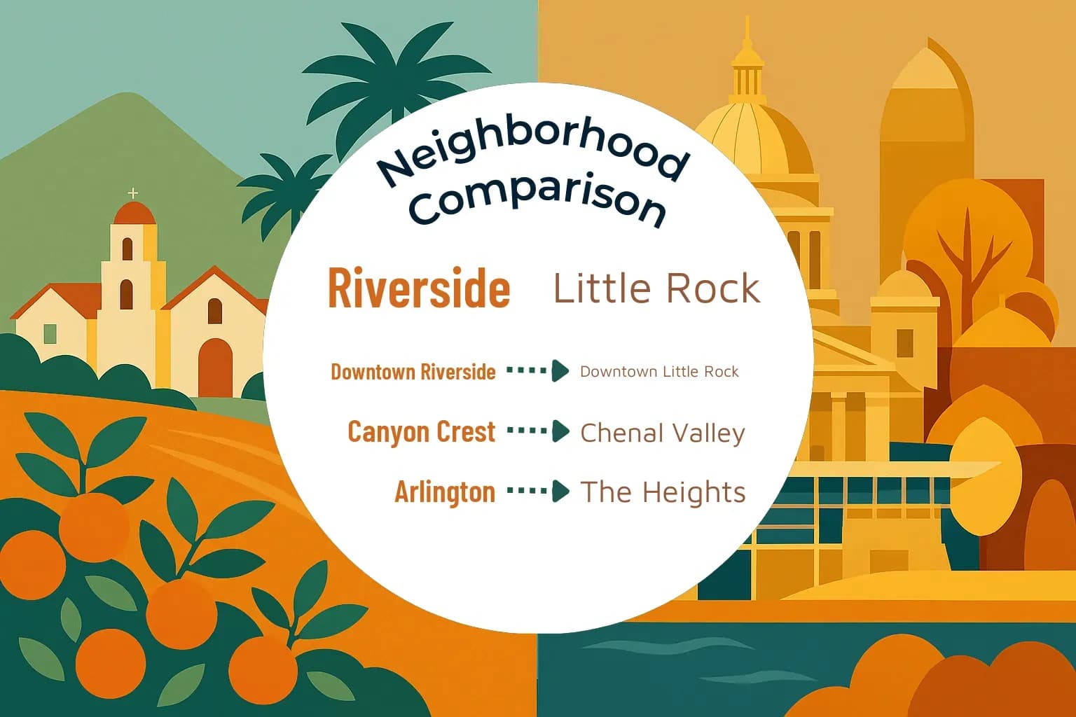Riverside vs Little Rock Neighborhood Comparison
