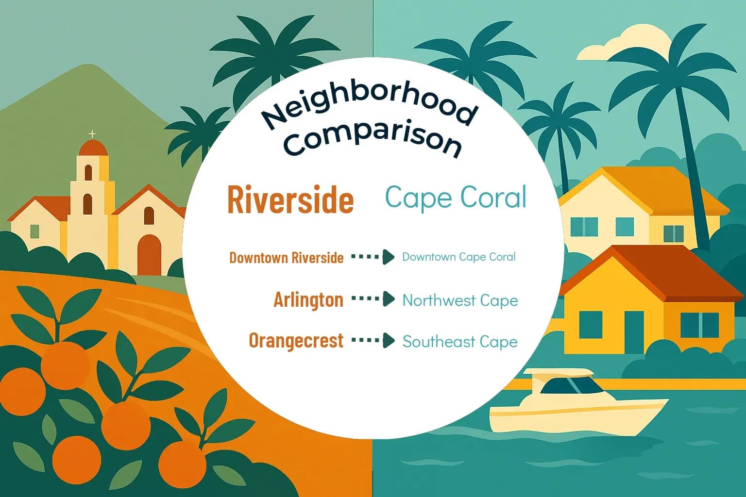Riverside vs Cape Coral Neighborhood Comparison