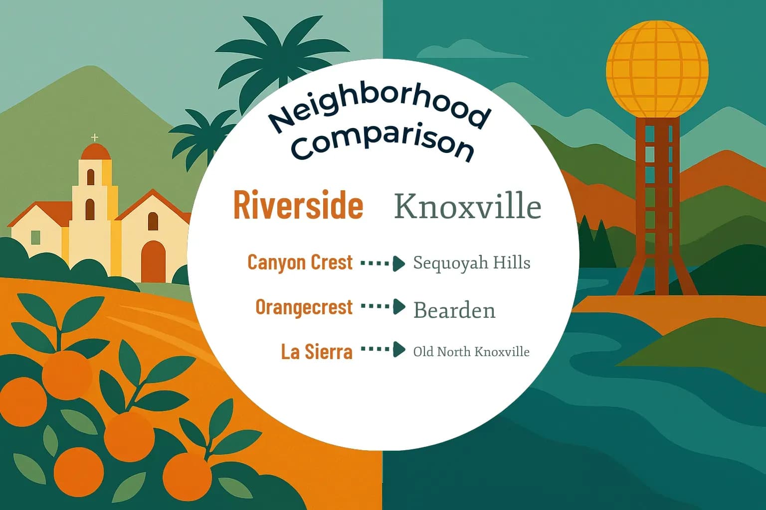 Riverside vs Knoxville Neighborhood Comparison