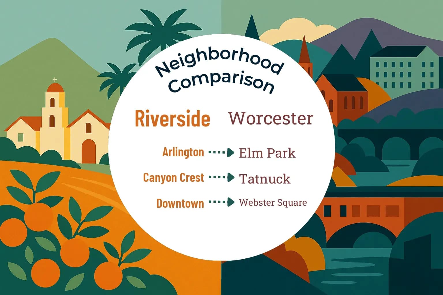Riverside vs Worcester Neighborhood Comparison