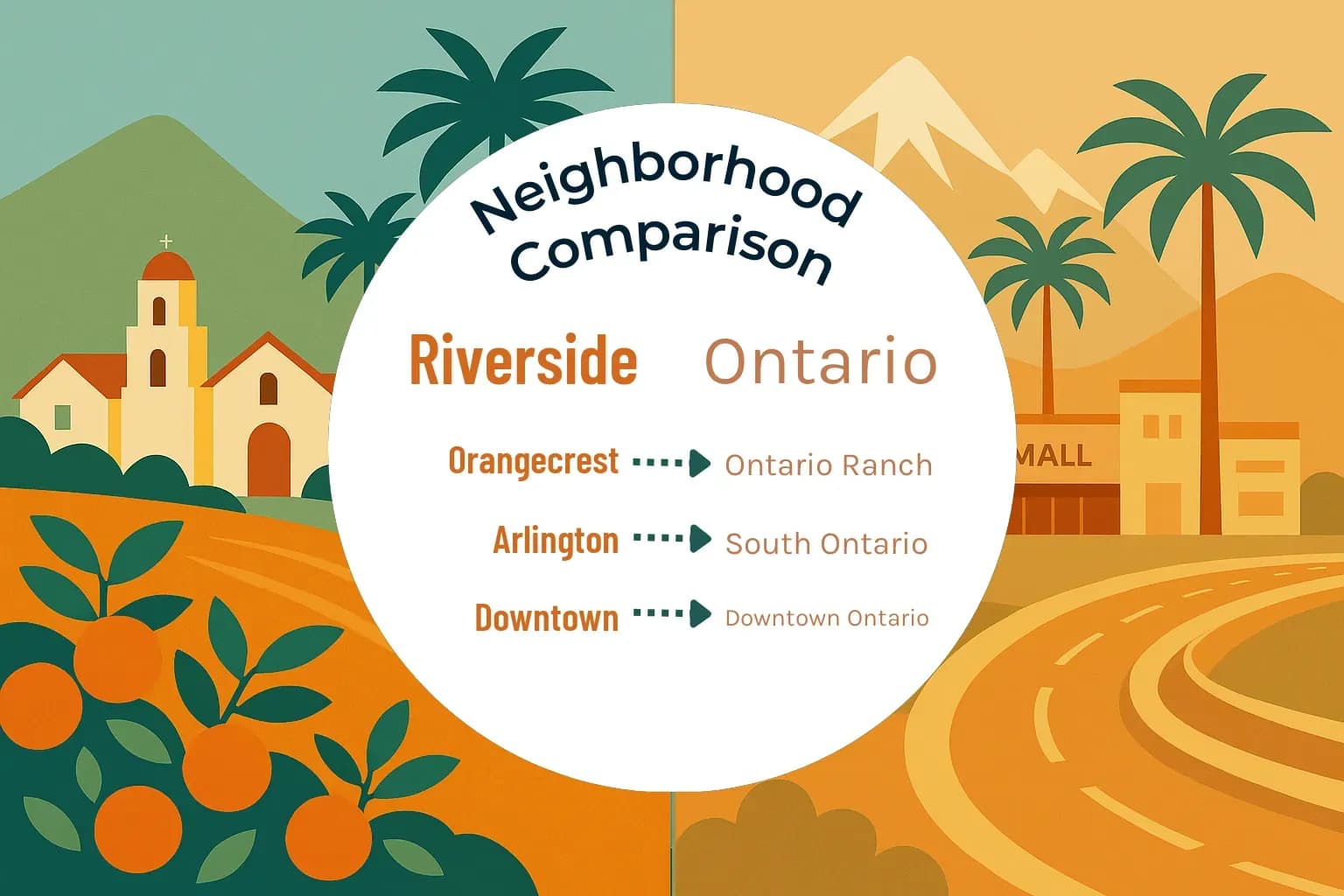 Riverside vs Ontario Neighborhood Comparison