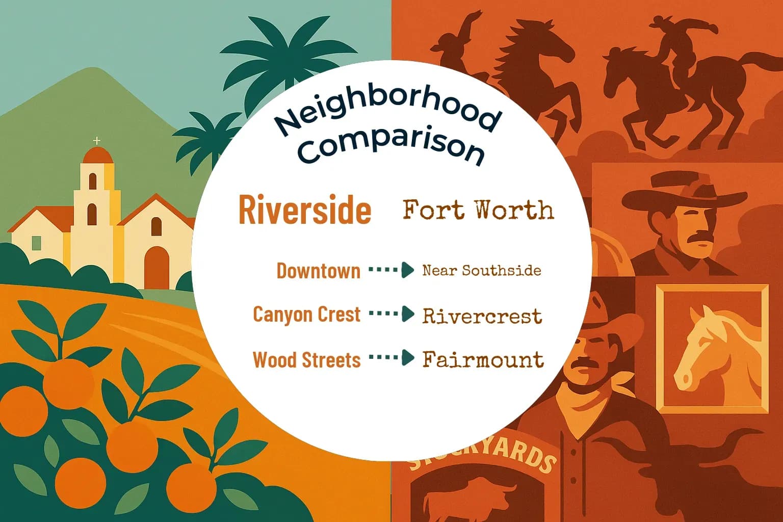 Riverside vs Fort Worth Neighborhood Comparison
