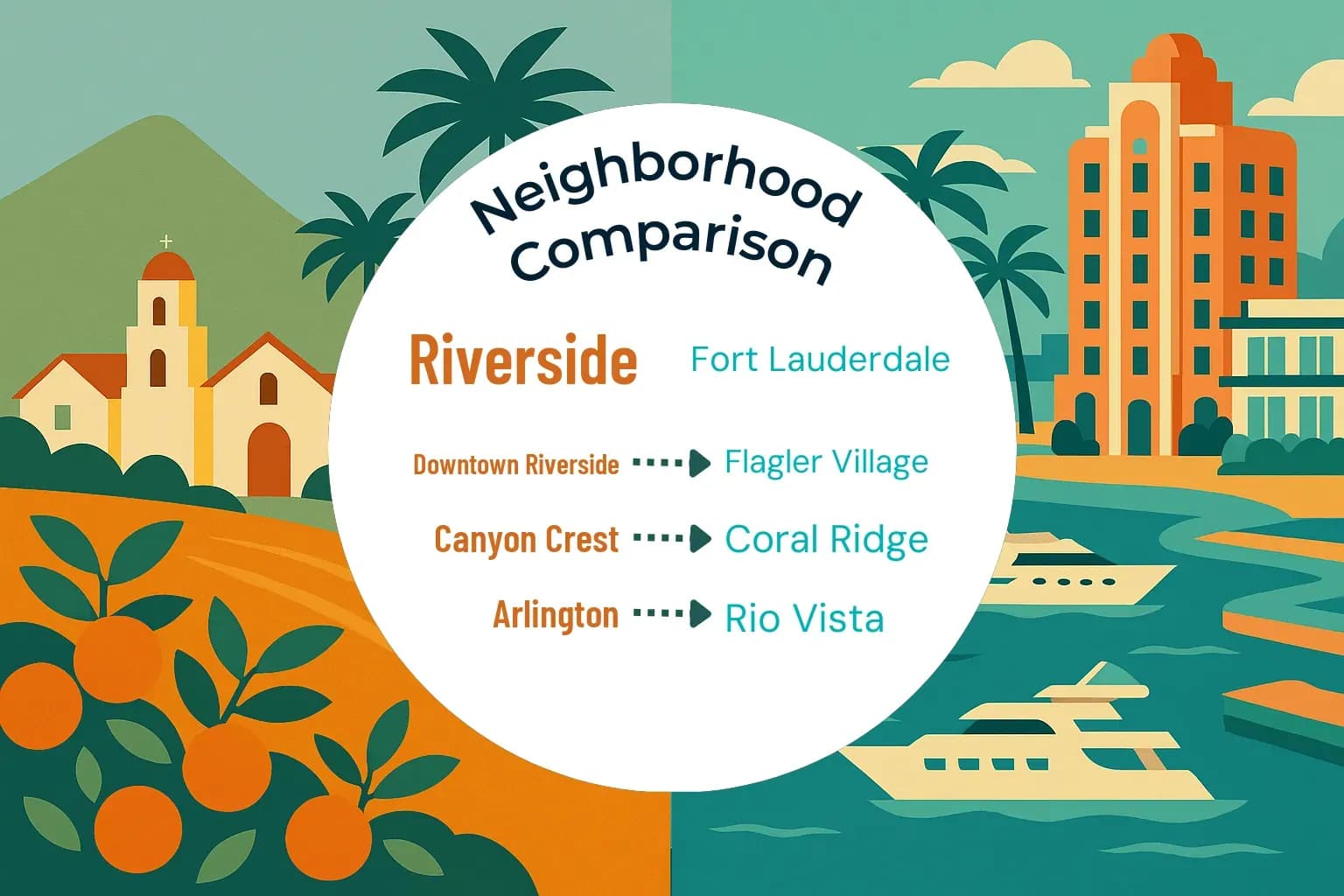 Riverside vs Fort Lauderdale Neighborhood Comparison