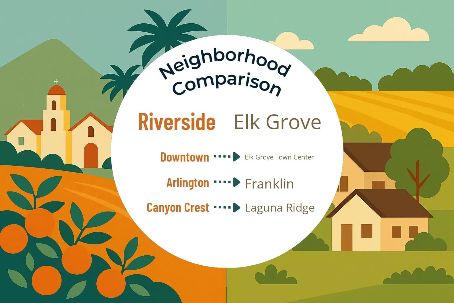 Riverside vs Elk Grove Neighborhood Comparison
