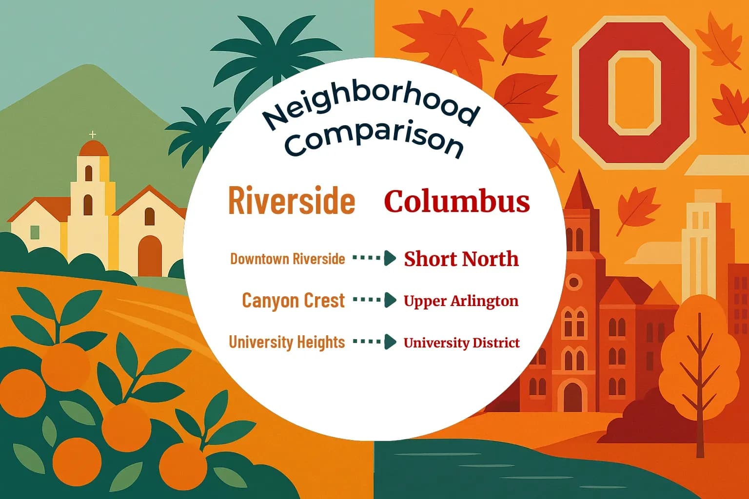Riverside vs Columbus Neighborhood Comparison