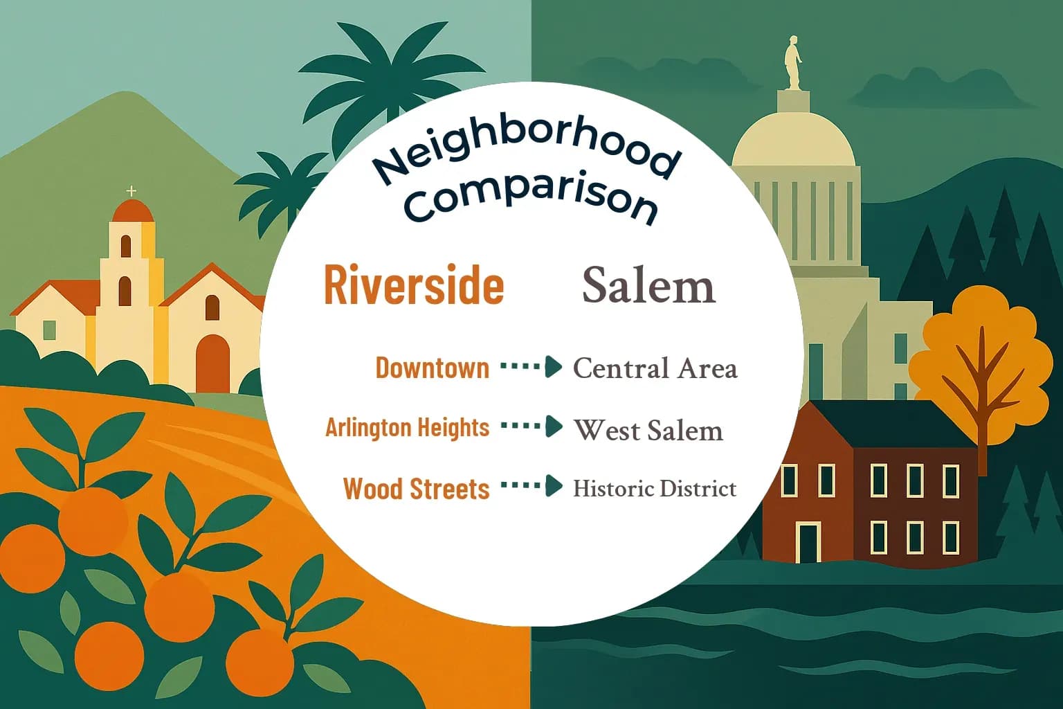 Riverside vs Salem Neighborhood Comparison
