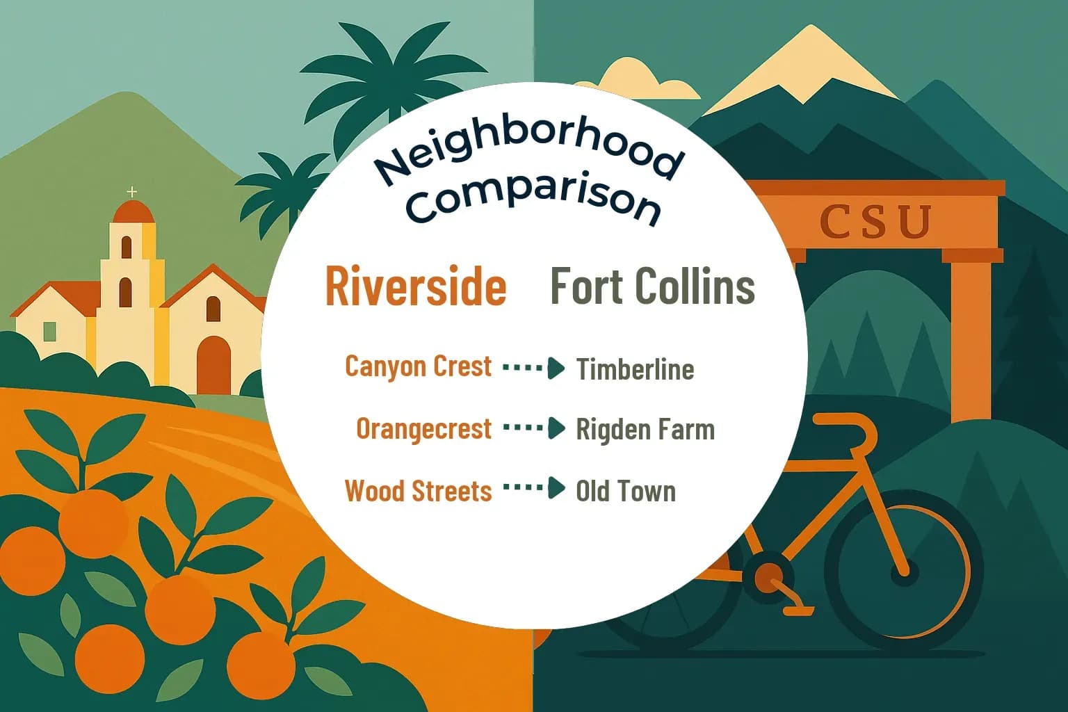 Riverside vs Fort Collins Neighborhood Comparison