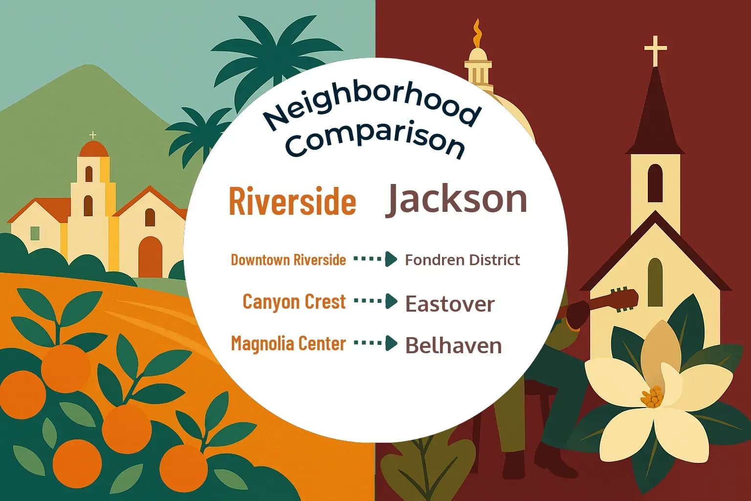 Riverside vs Jackson Neighborhood Comparison