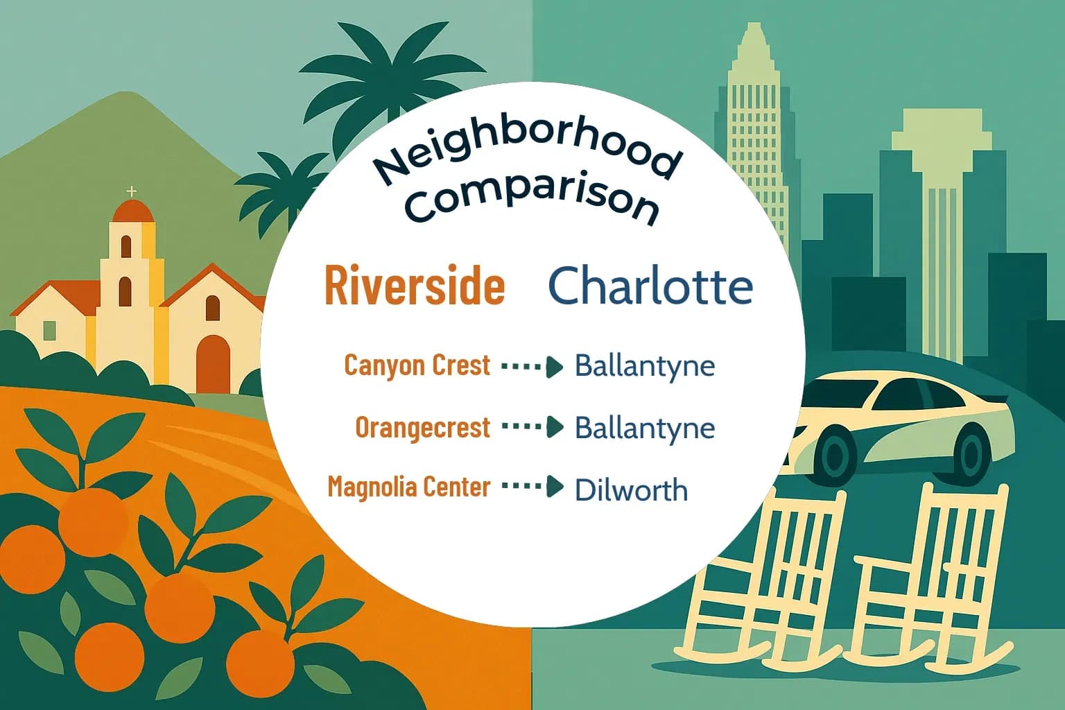 Riverside vs Charlotte Neighborhood Comparison