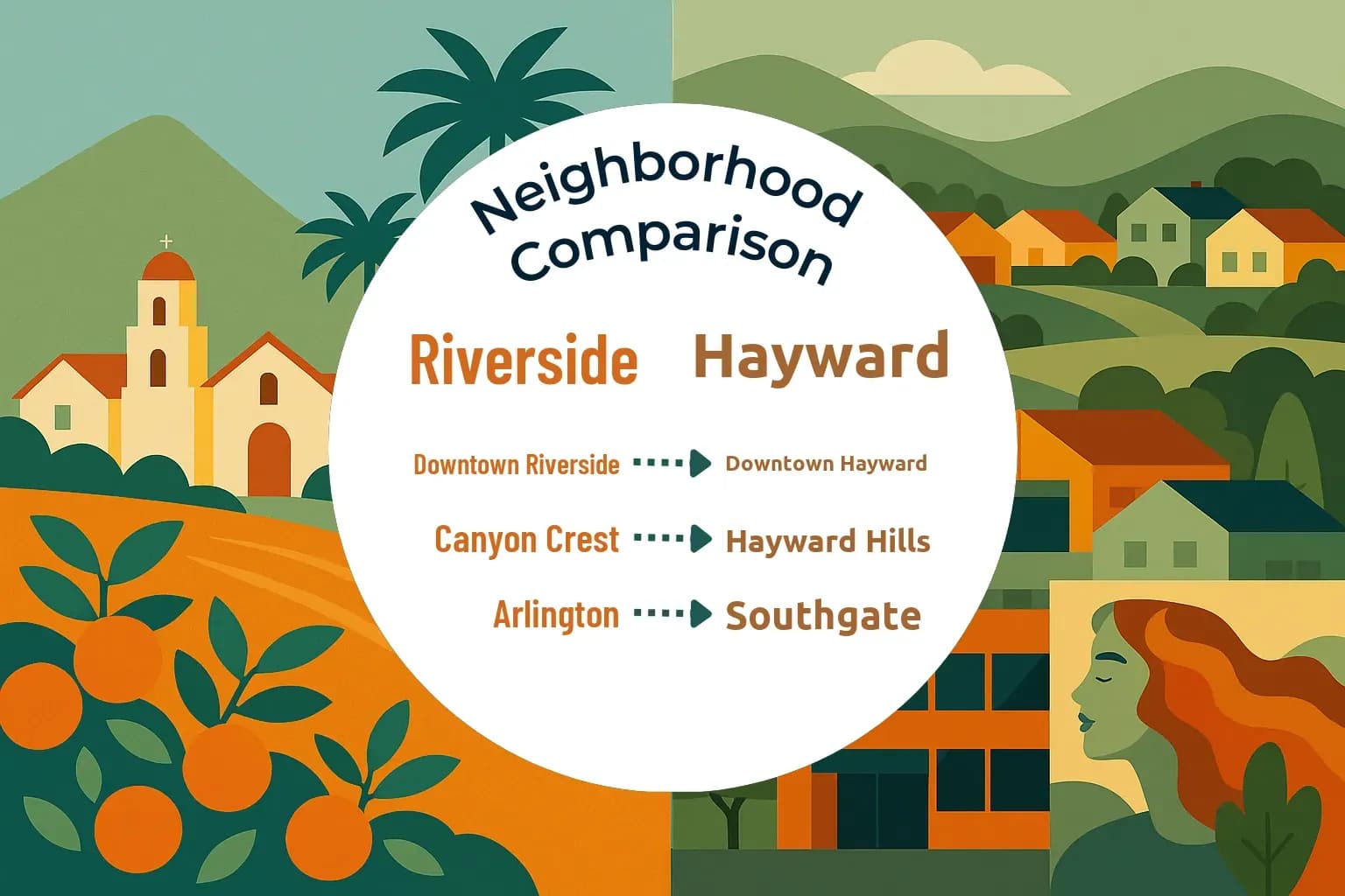 Riverside vs Hayward Neighborhood Comparison