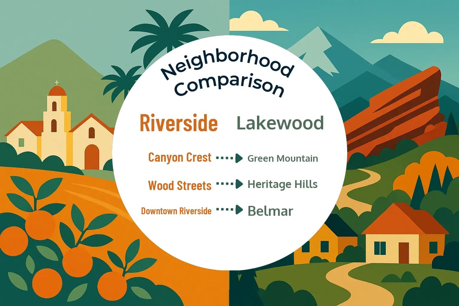 Riverside vs Lakewood Neighborhood Comparison