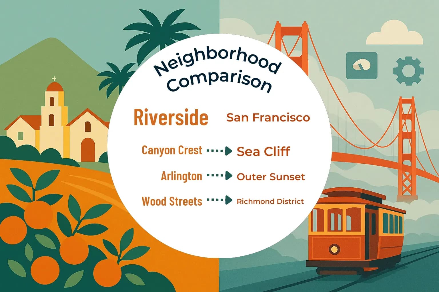 Riverside vs San Francisco Neighborhood Comparison