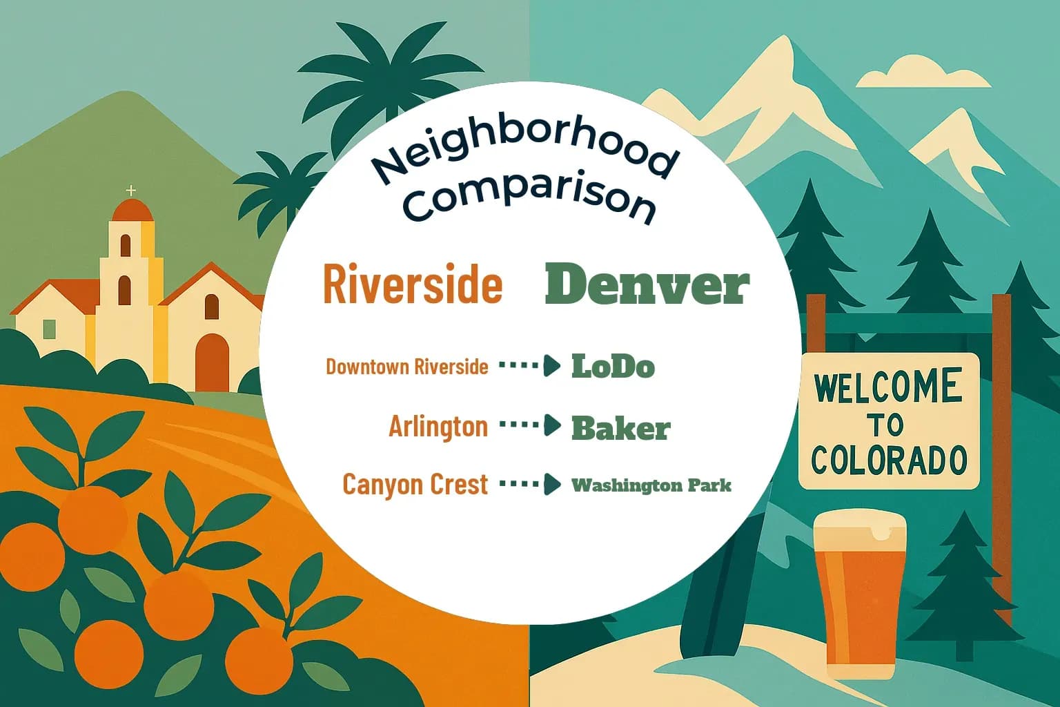 Riverside vs Denver Neighborhood Comparison