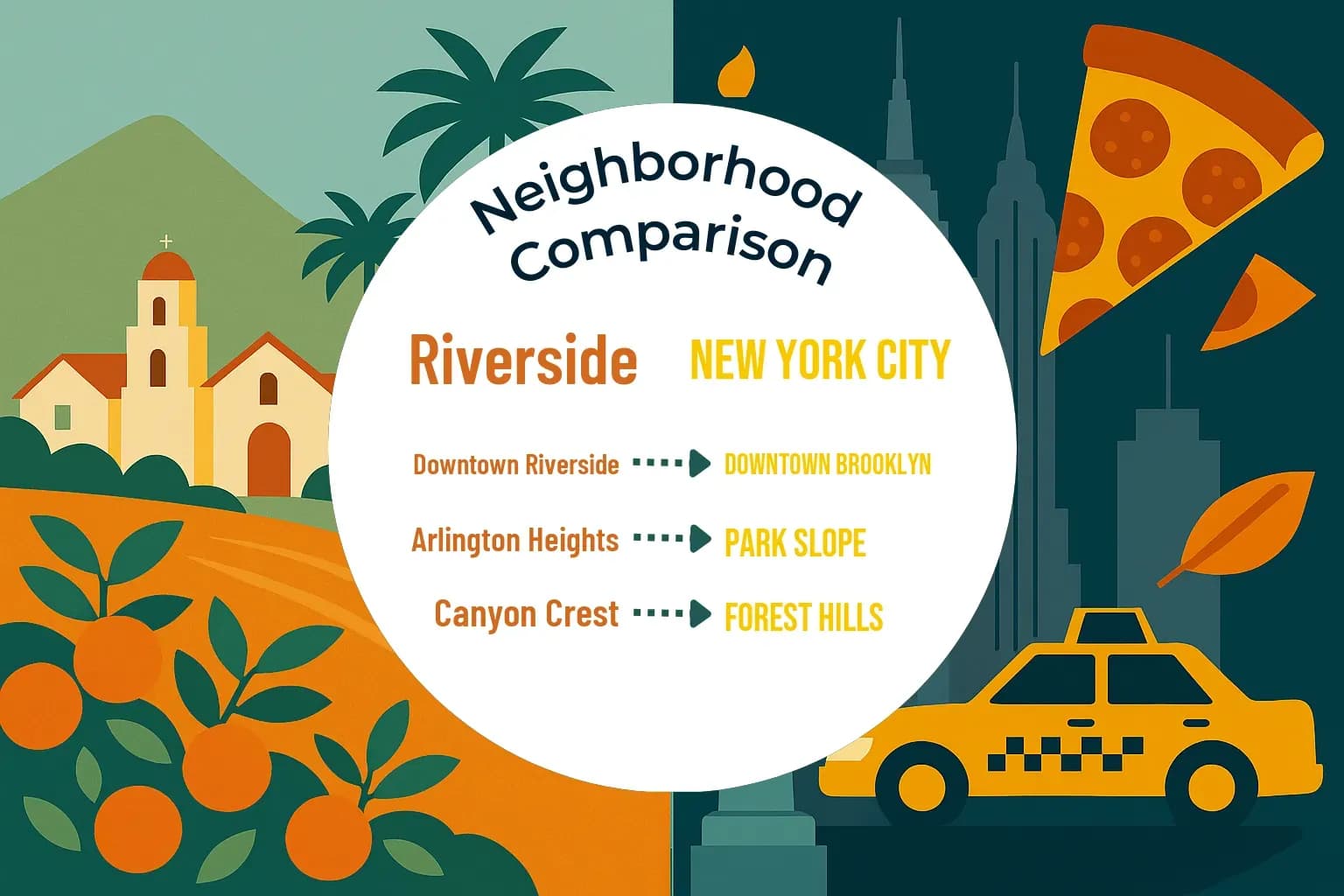 Riverside vs New York City Neighborhood Comparison