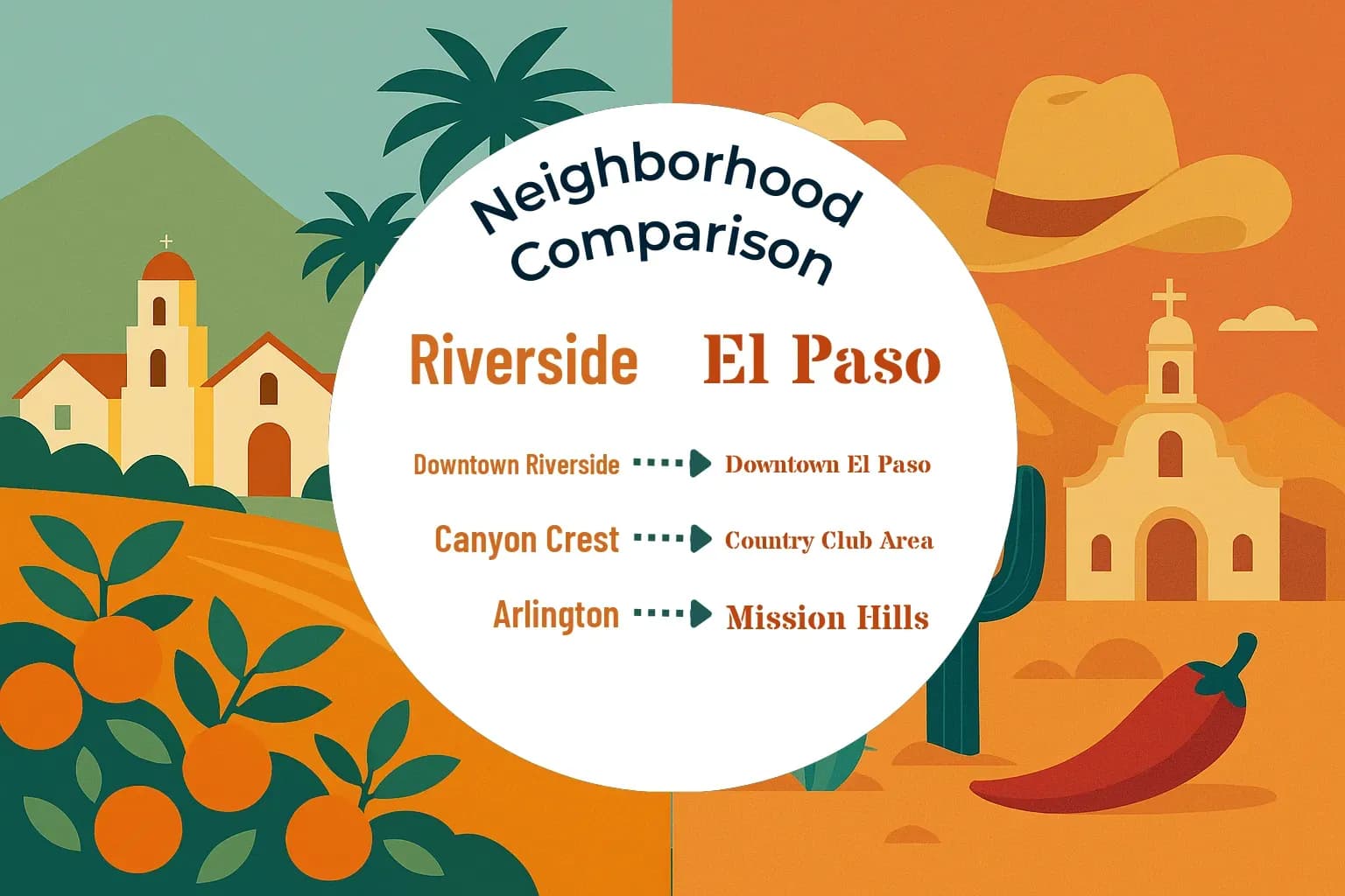 Riverside vs El Paso Neighborhood Comparison