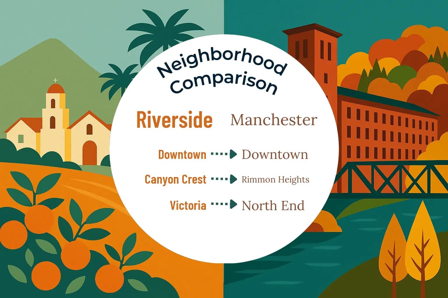 Riverside vs Manchester Neighborhood Comparison