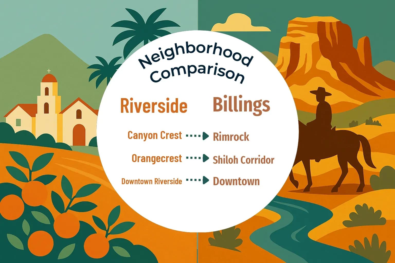 Riverside vs Billings Neighborhood Comparison