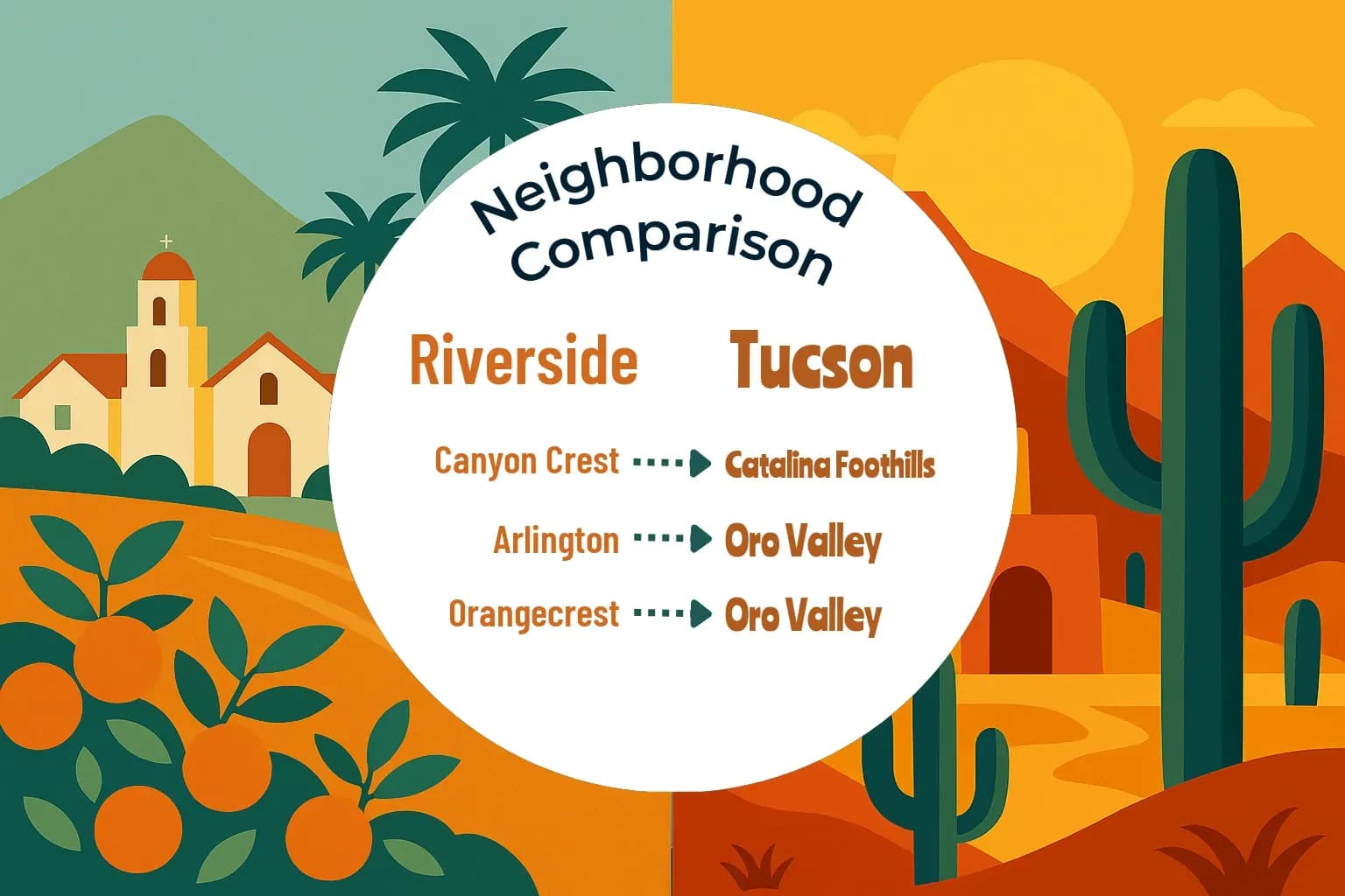Riverside vs Tucson Neighborhood Comparison