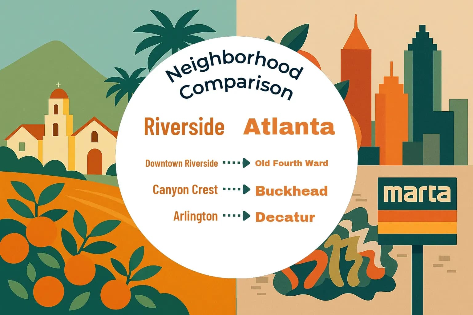 Riverside vs Atlanta Neighborhood Comparison