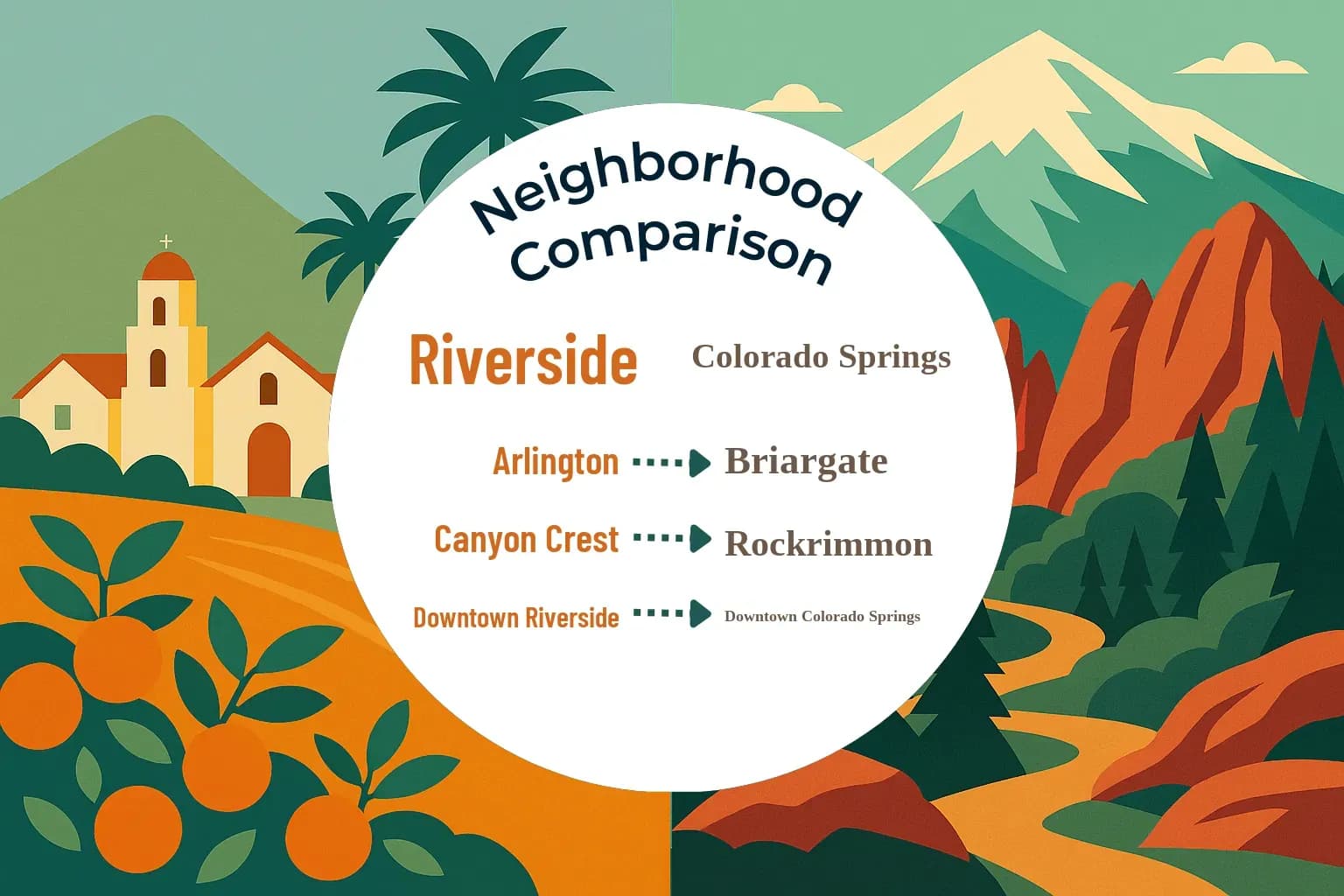 Riverside vs Colorado Springs Neighborhood Comparison