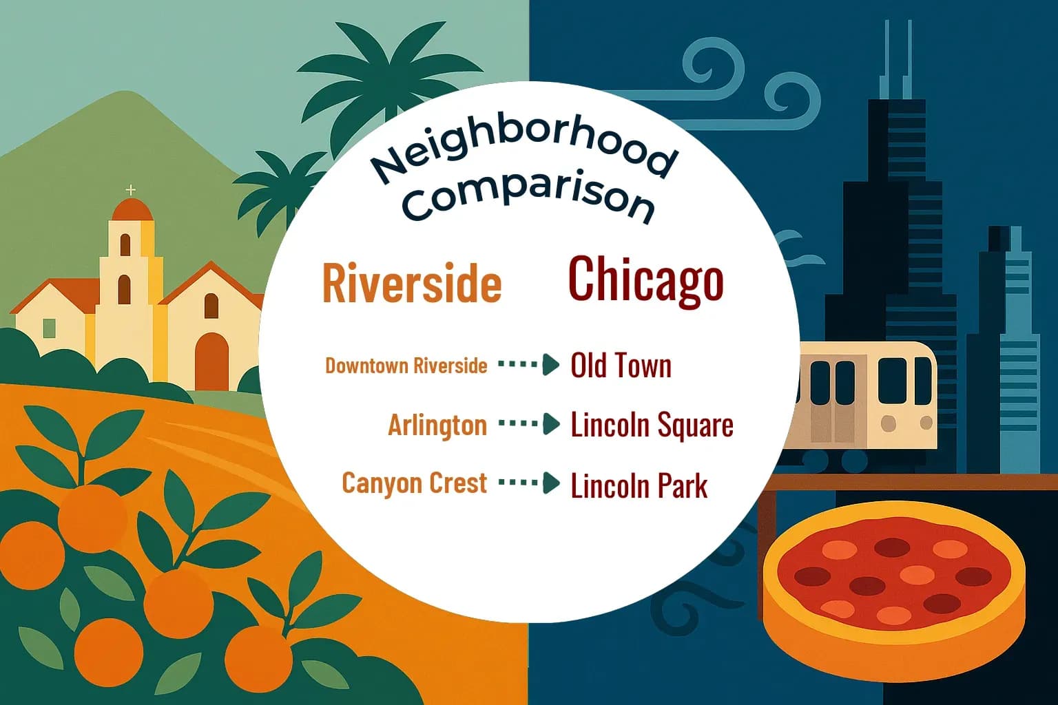 Riverside vs Chicago Neighborhood Comparison