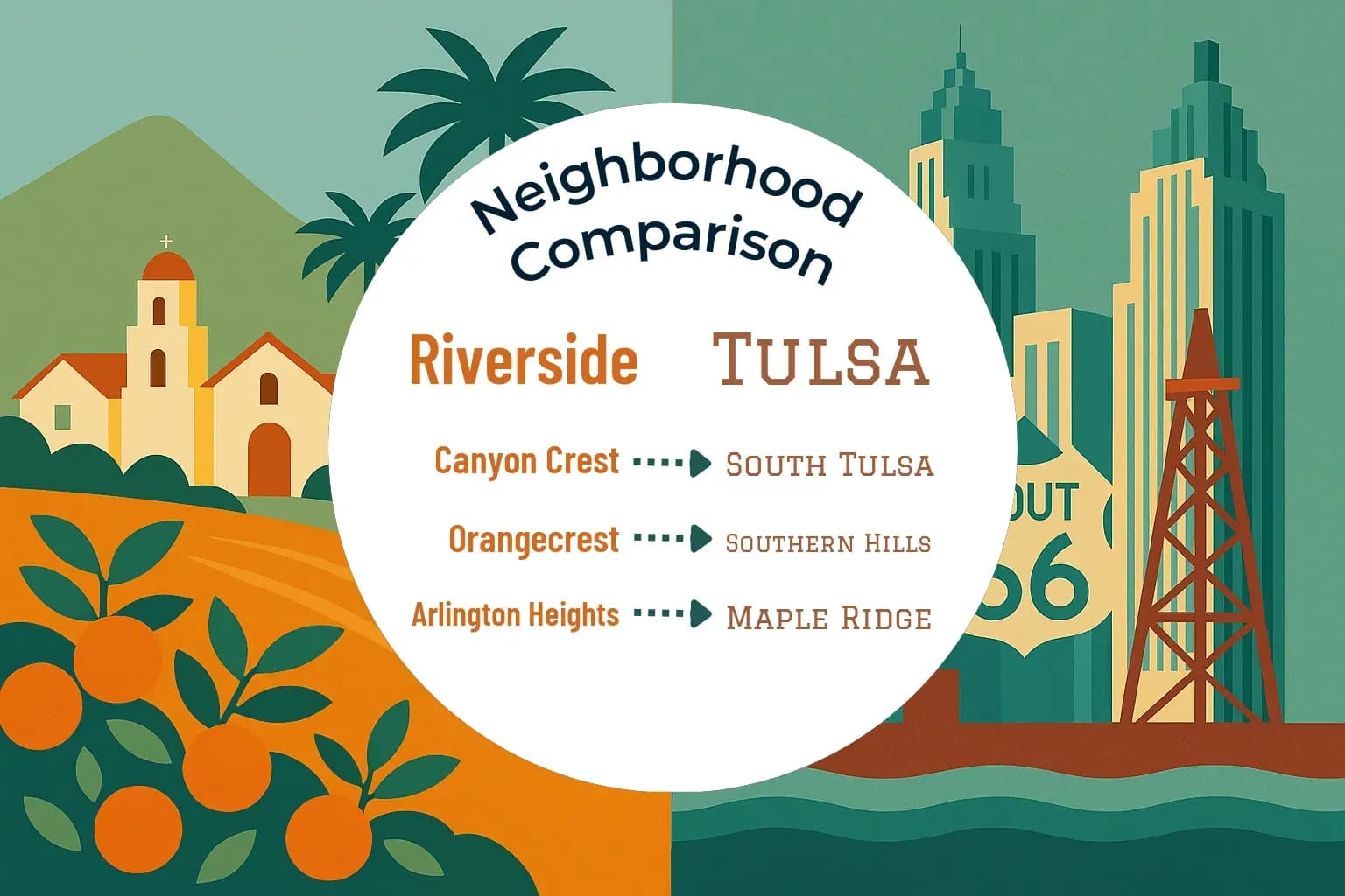 Riverside vs Tulsa Neighborhood Comparison