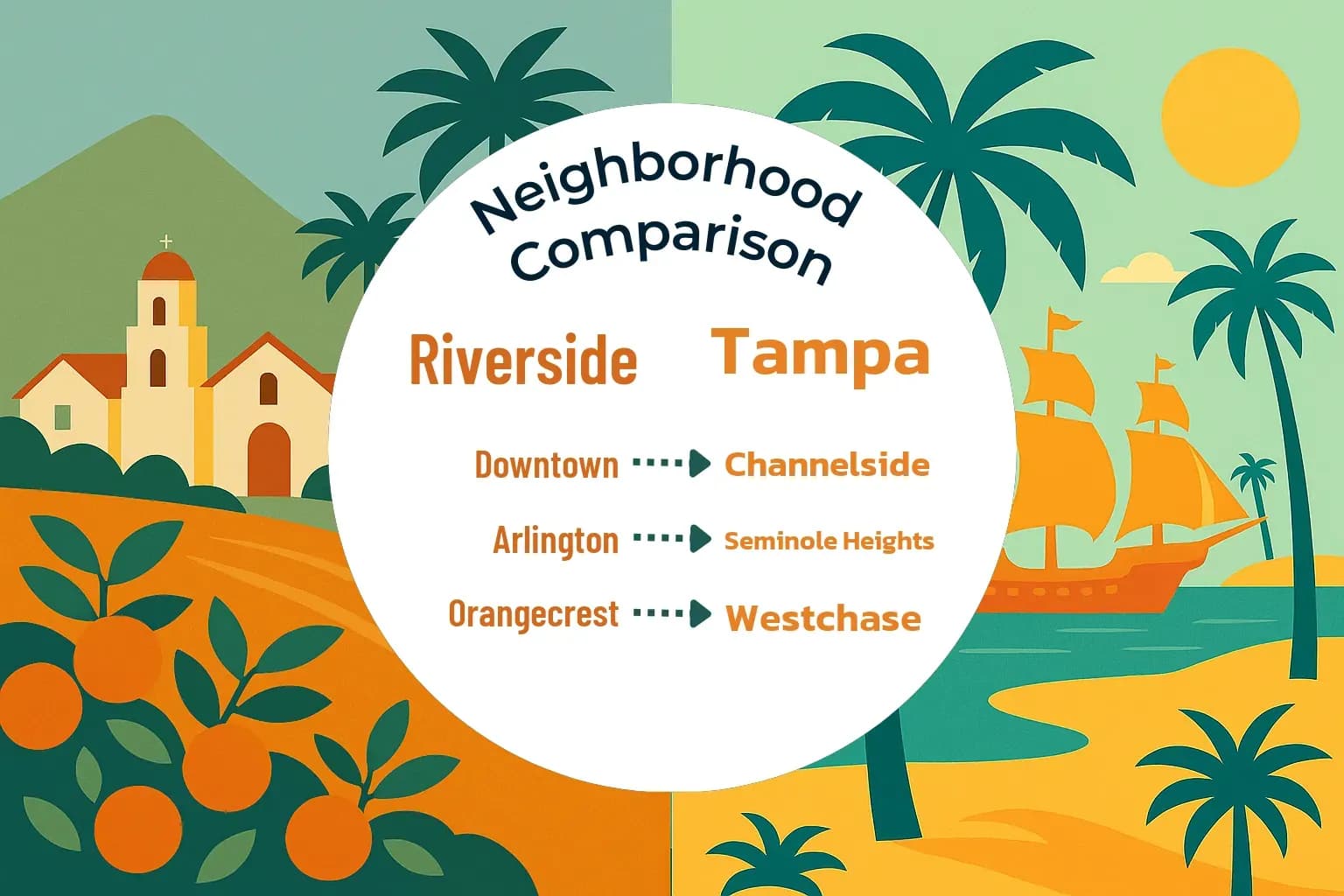 Riverside vs Tampa Neighborhood Comparison