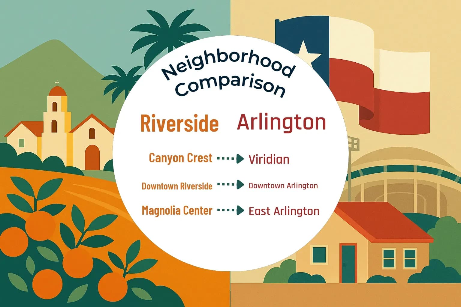 Riverside vs Arlington Neighborhood Comparison