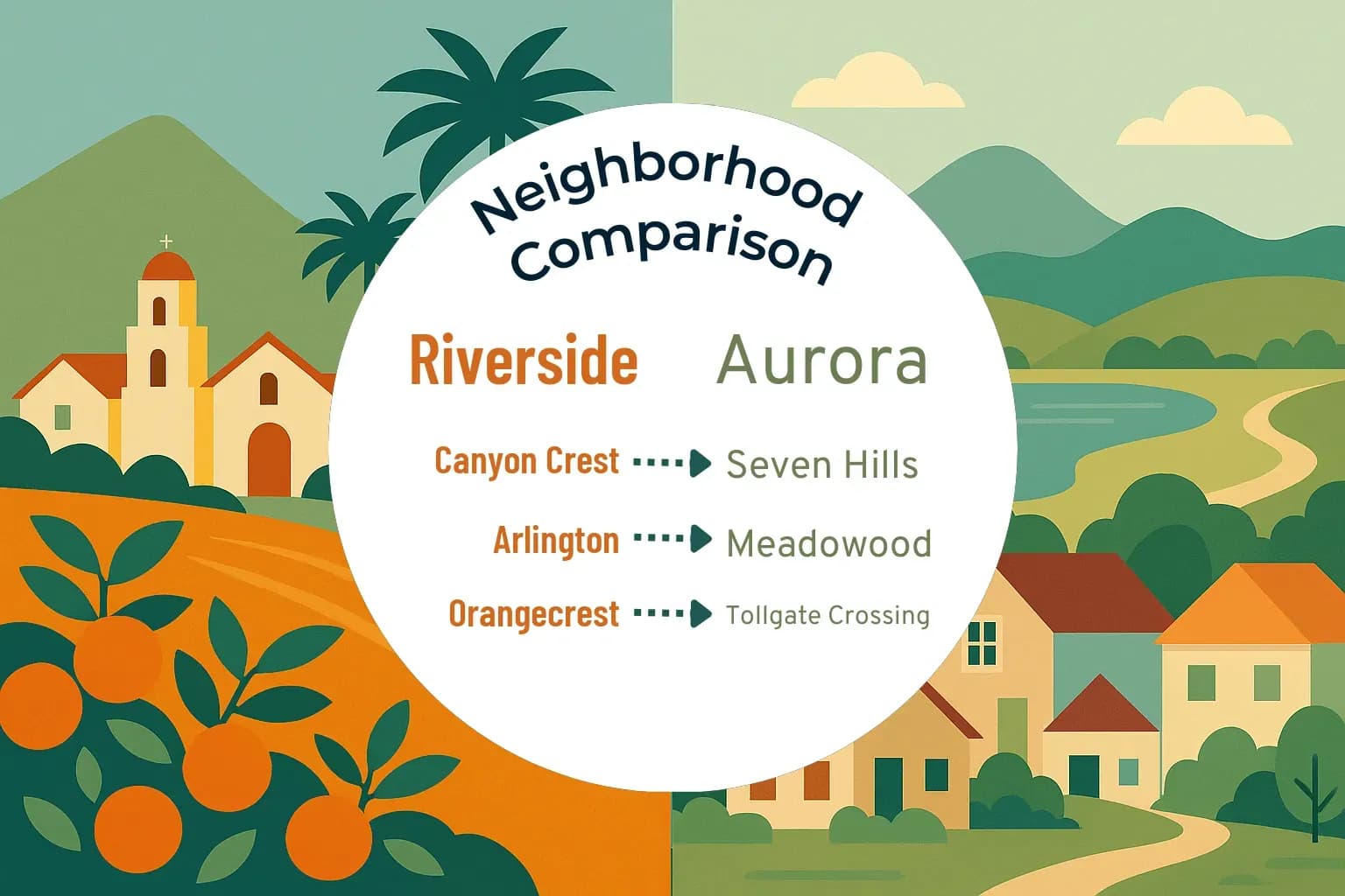 Riverside vs Aurora Neighborhood Comparison
