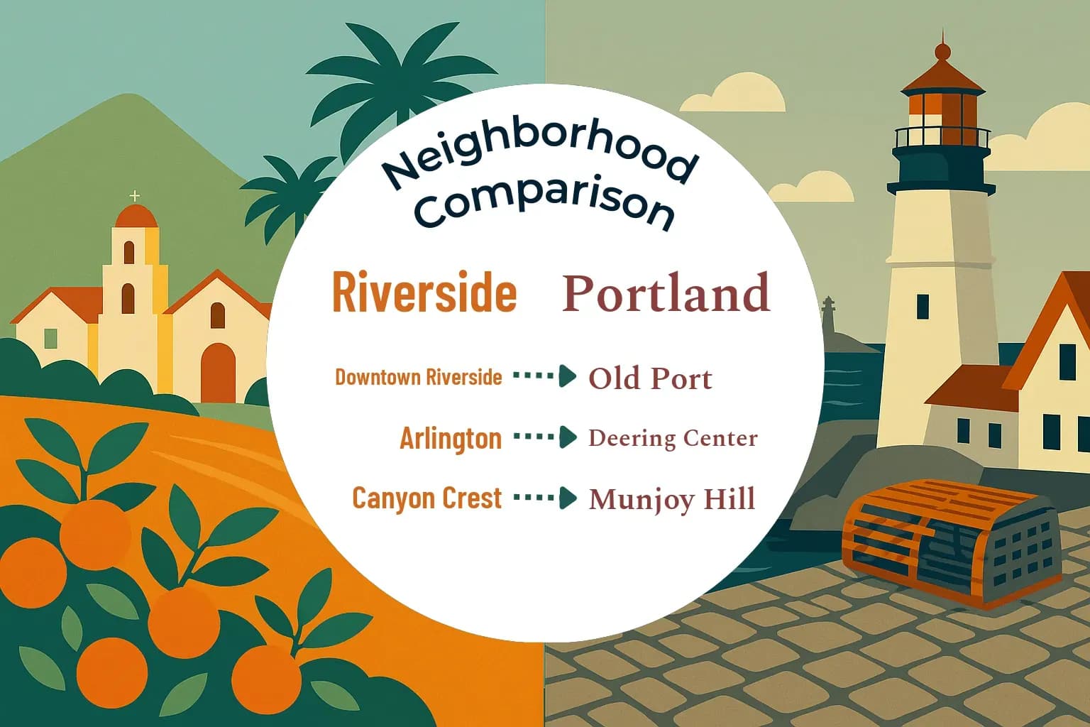 Riverside vs Portland Neighborhood Comparison