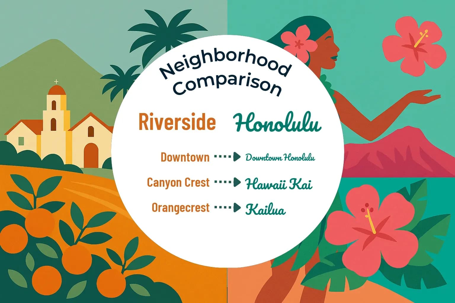 Riverside vs Honolulu Neighborhood Comparison