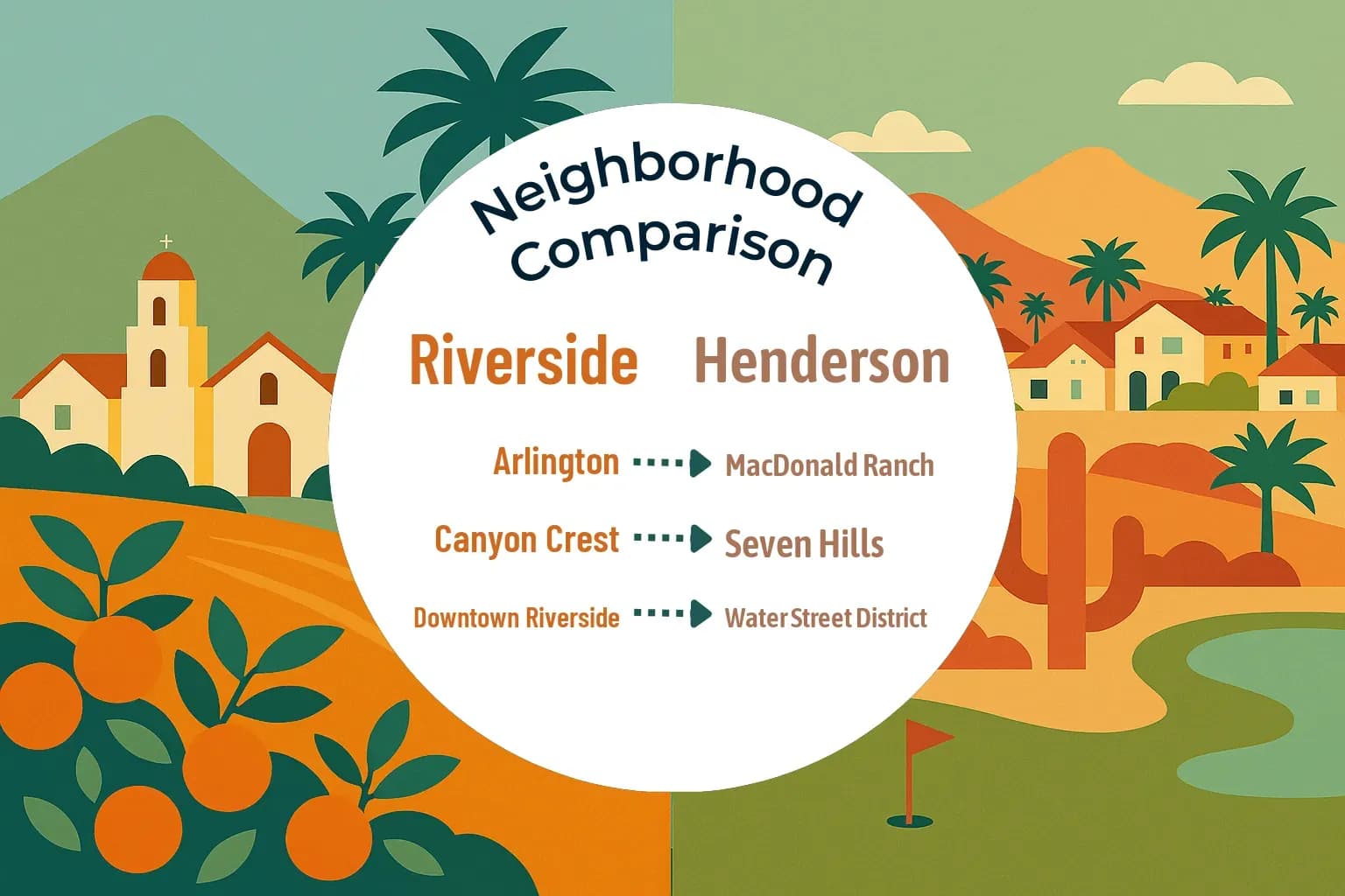Riverside vs Henderson Neighborhood Comparison