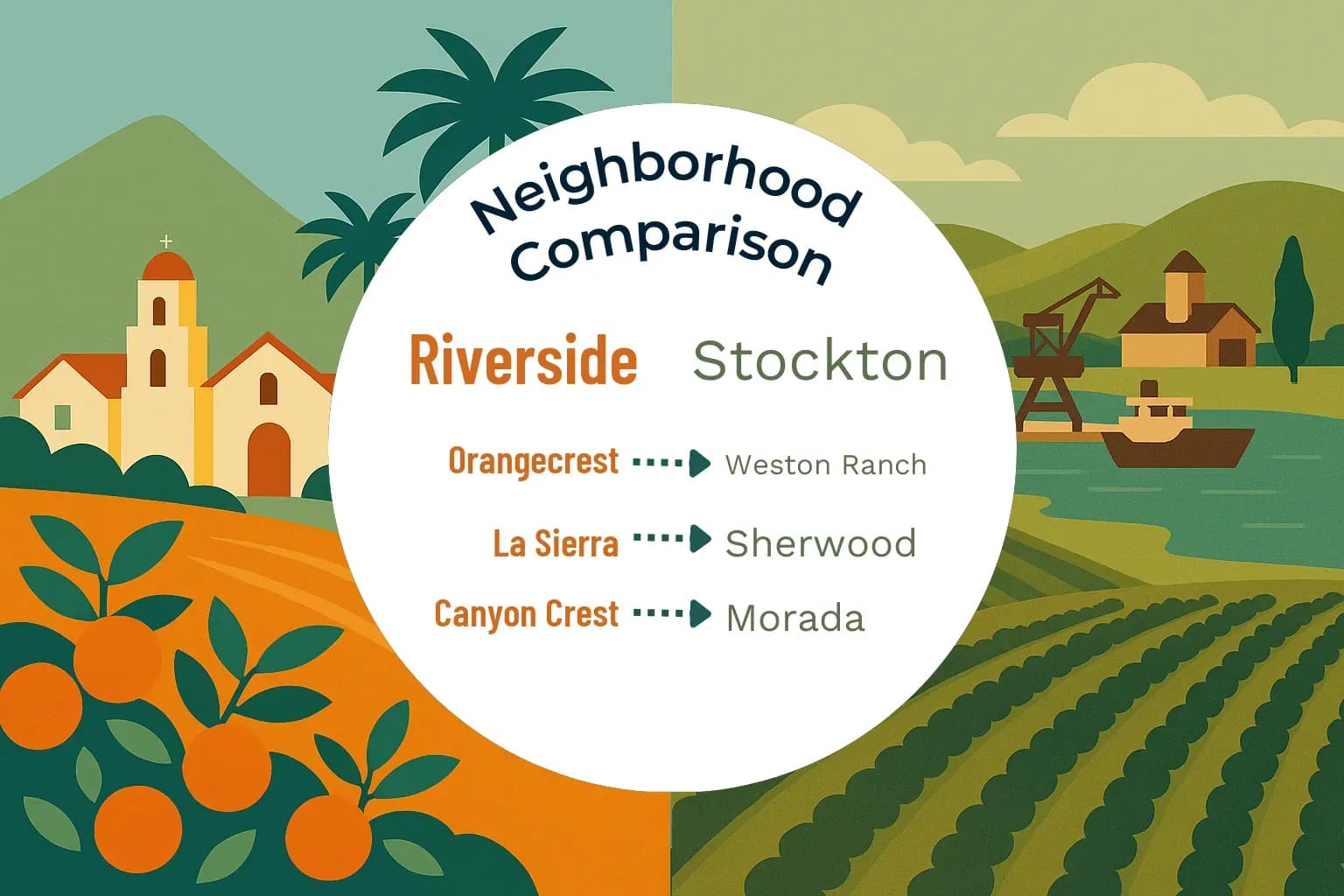 Riverside vs Stockton Neighborhood Comparison