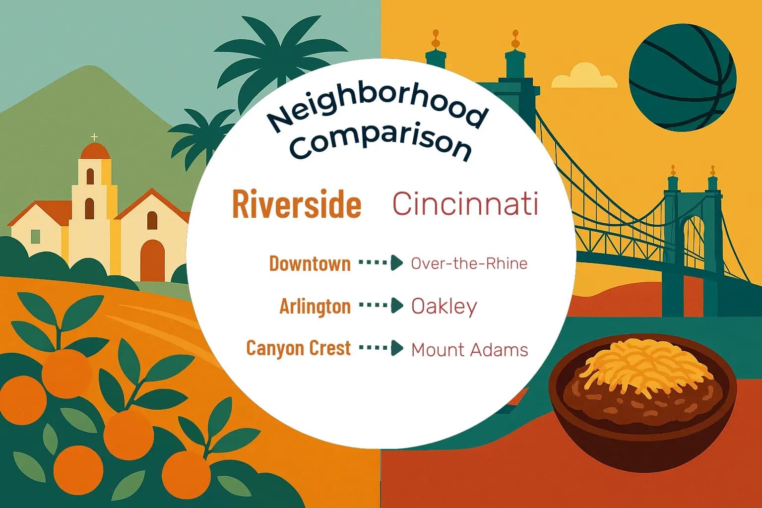 Riverside vs Cincinnati Neighborhood Comparison