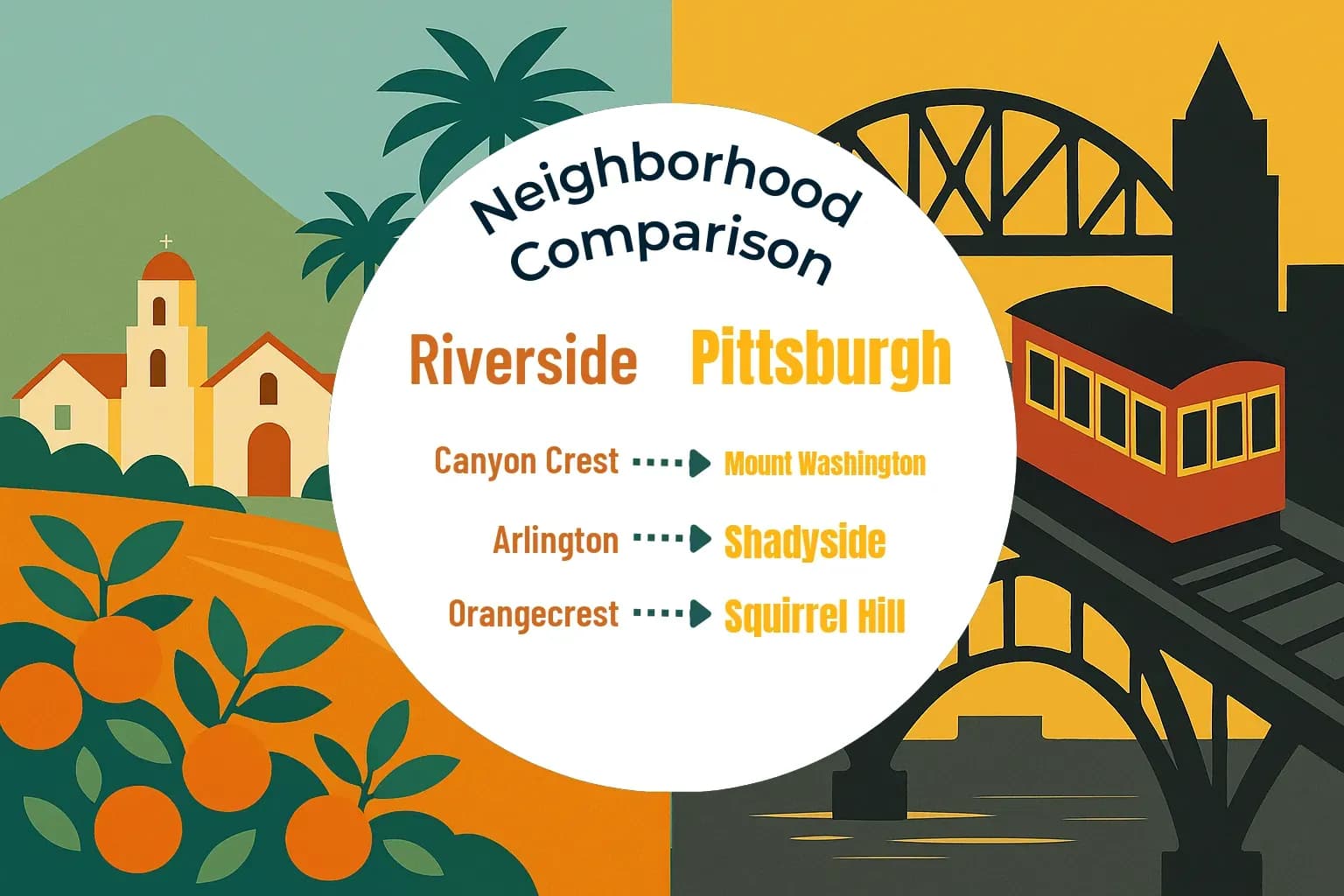 Riverside vs Pittsburgh Neighborhood Comparison