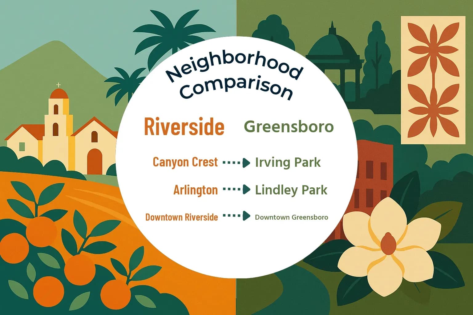 Riverside vs Greensboro Neighborhood Comparison