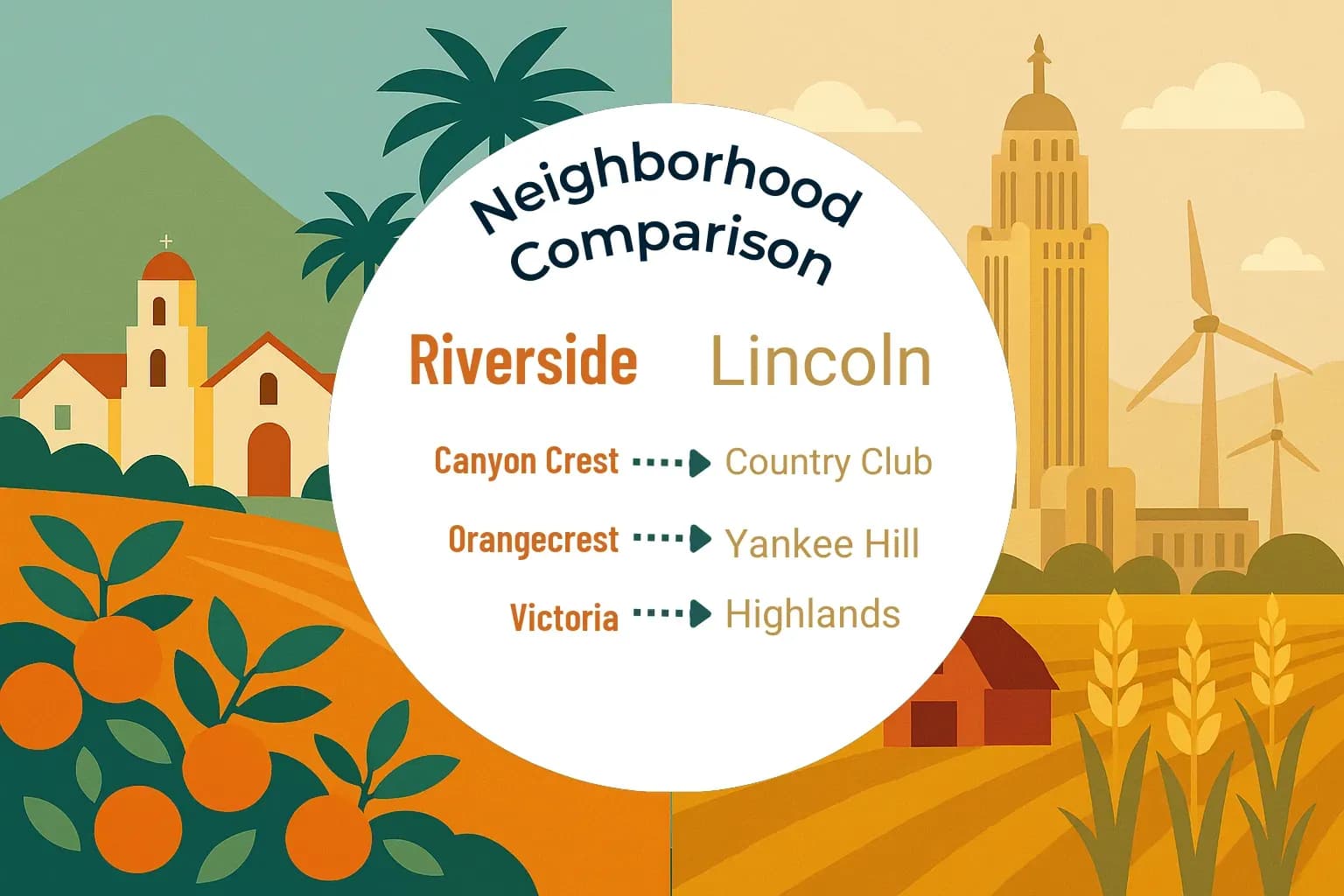 Riverside vs Lincoln Neighborhood Comparison