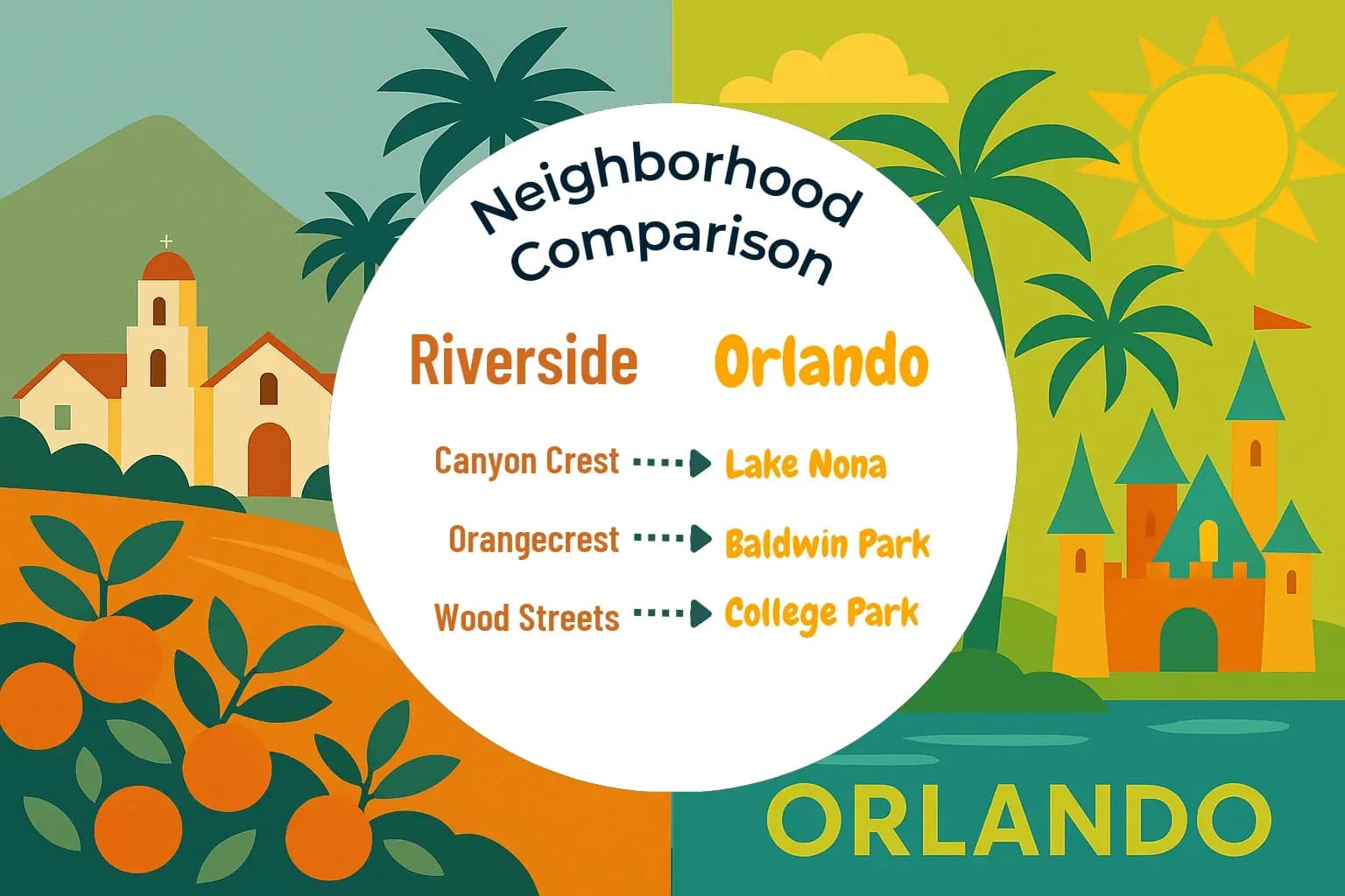 Riverside vs Orlando Neighborhood Comparison