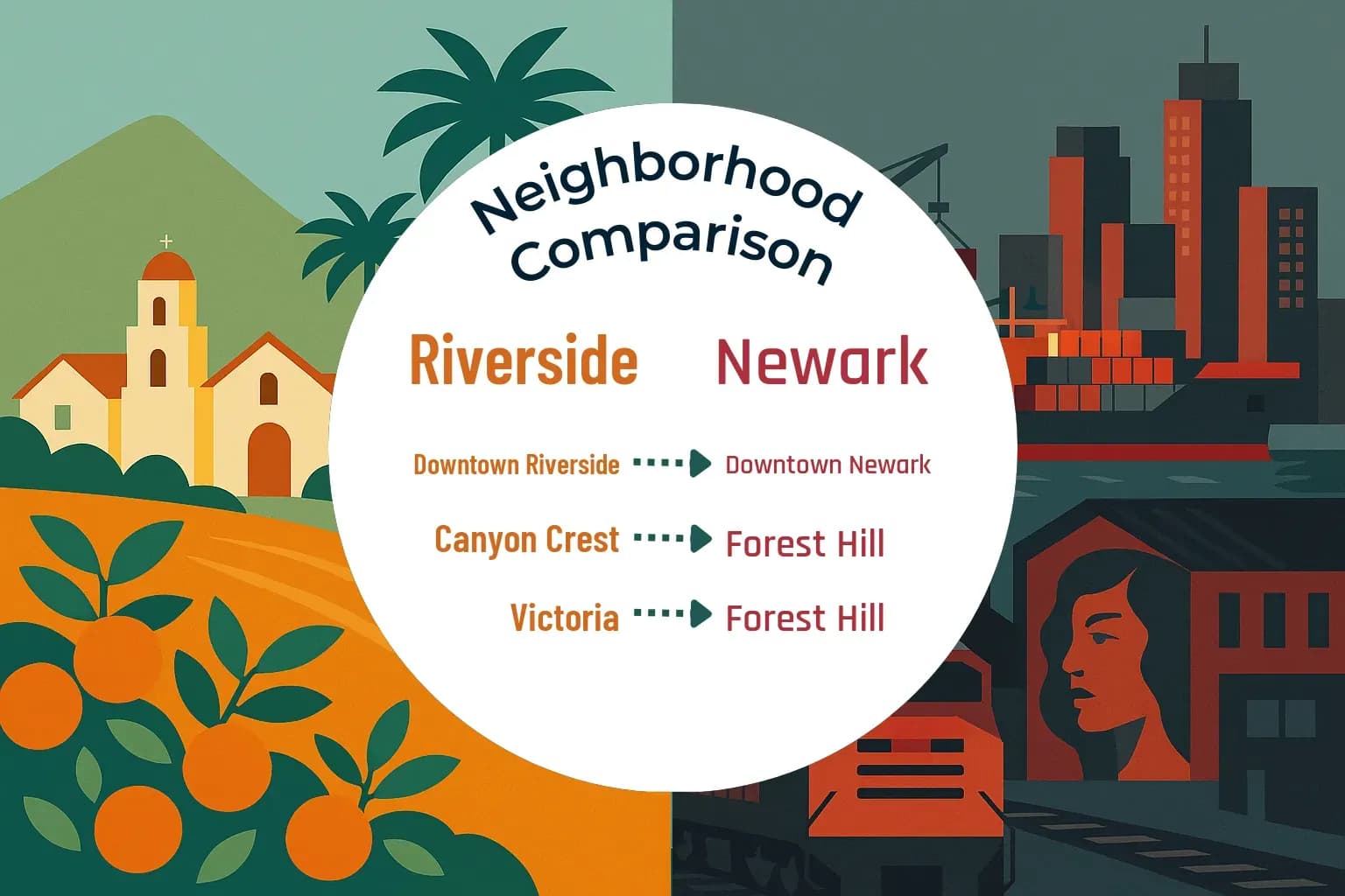 Riverside vs Newark Neighborhood Comparison