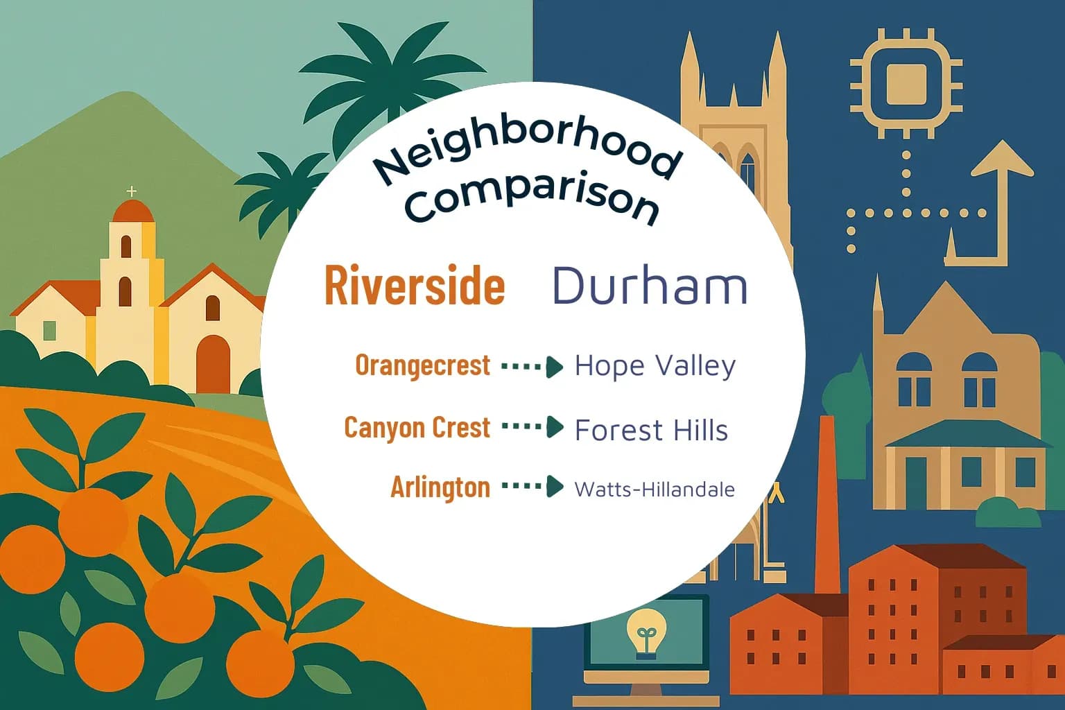 Riverside vs Durham Neighborhood Comparison