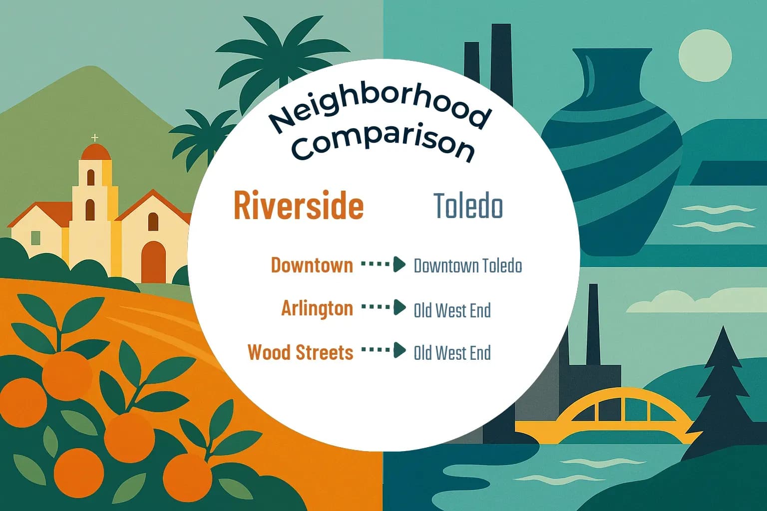 Riverside vs Toledo Neighborhood Comparison